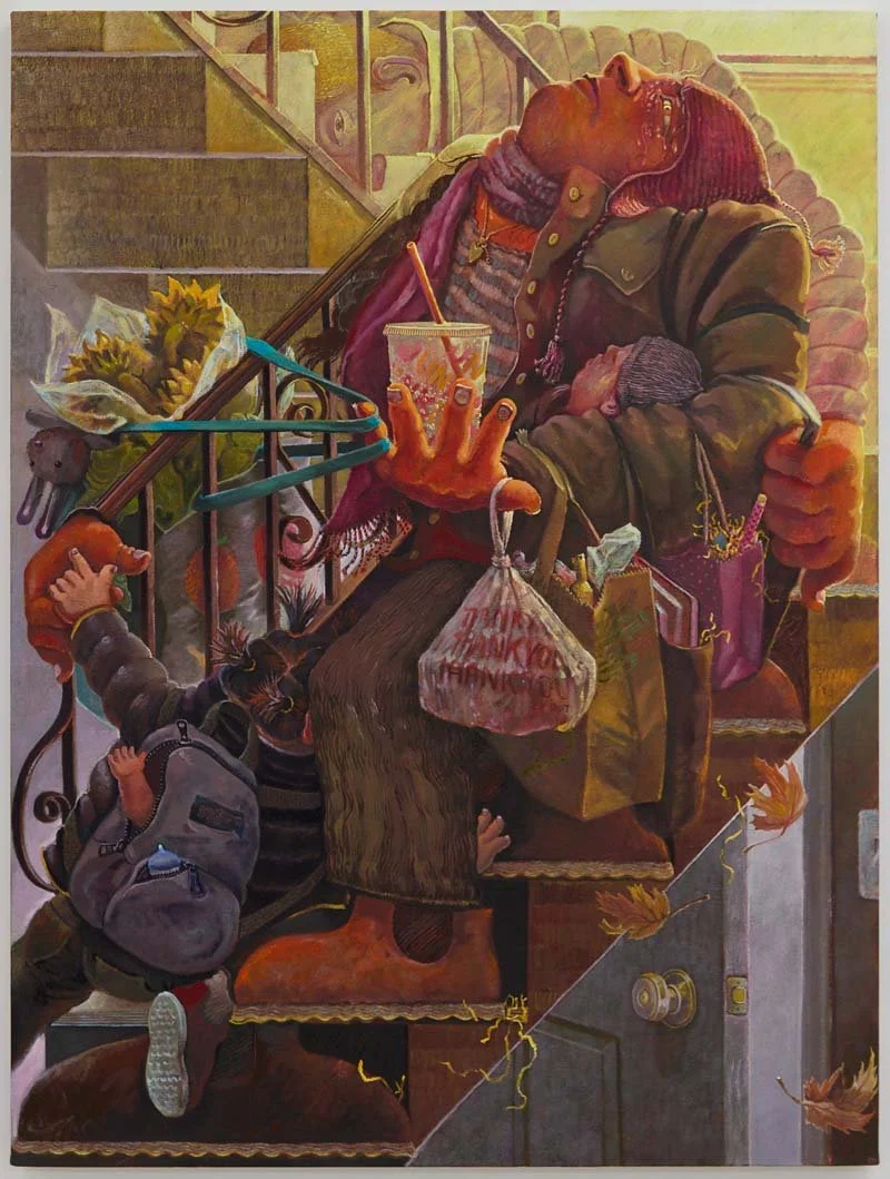   Heavy Mama , 2024, oil and acrylic Erin Milez 
