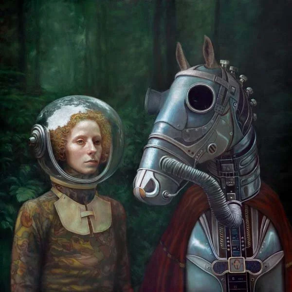  J. Adam McGalliard,  Boudica , 2024 36" x 36", Oil on Canvas, 2024   
