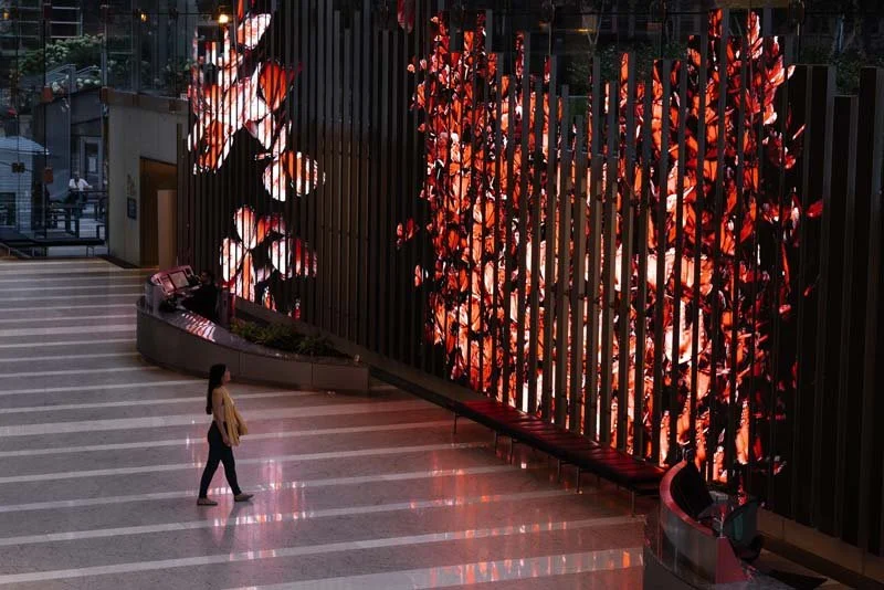   Swarm,  digital and audio mural&nbsp; Image credit 150MediaStream 