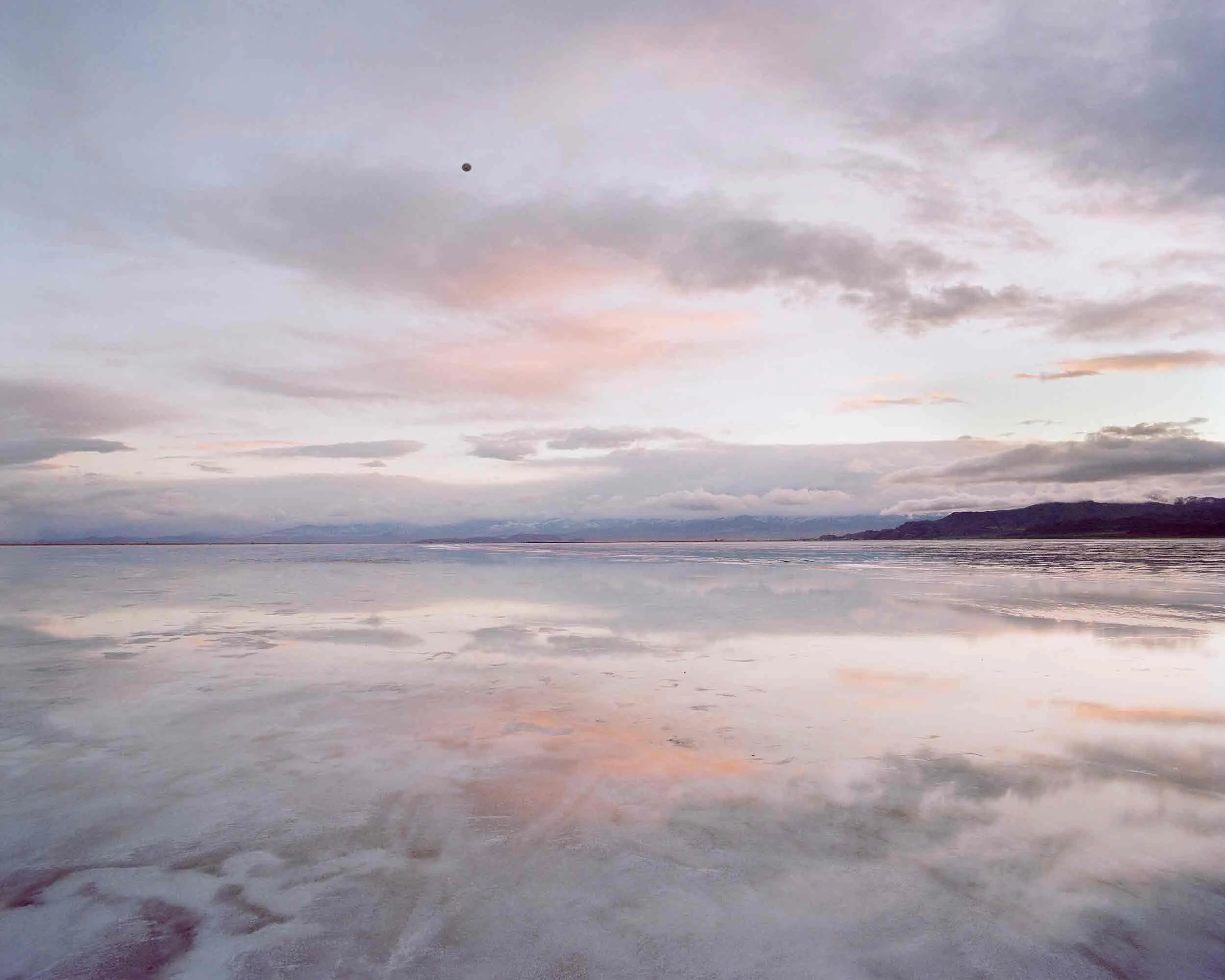  Trevor Paglen,  Near the Utah Test and Training Range (undated) , 2024. Dye sublimation on aluminum print. 40" × 50" (101.6 cm × 127 cm) 41-1/8" × 51-1/8" (104.4 cm × 129.8 cm), framed. © Trevor Paglen, courtesy Pace Gallery. 