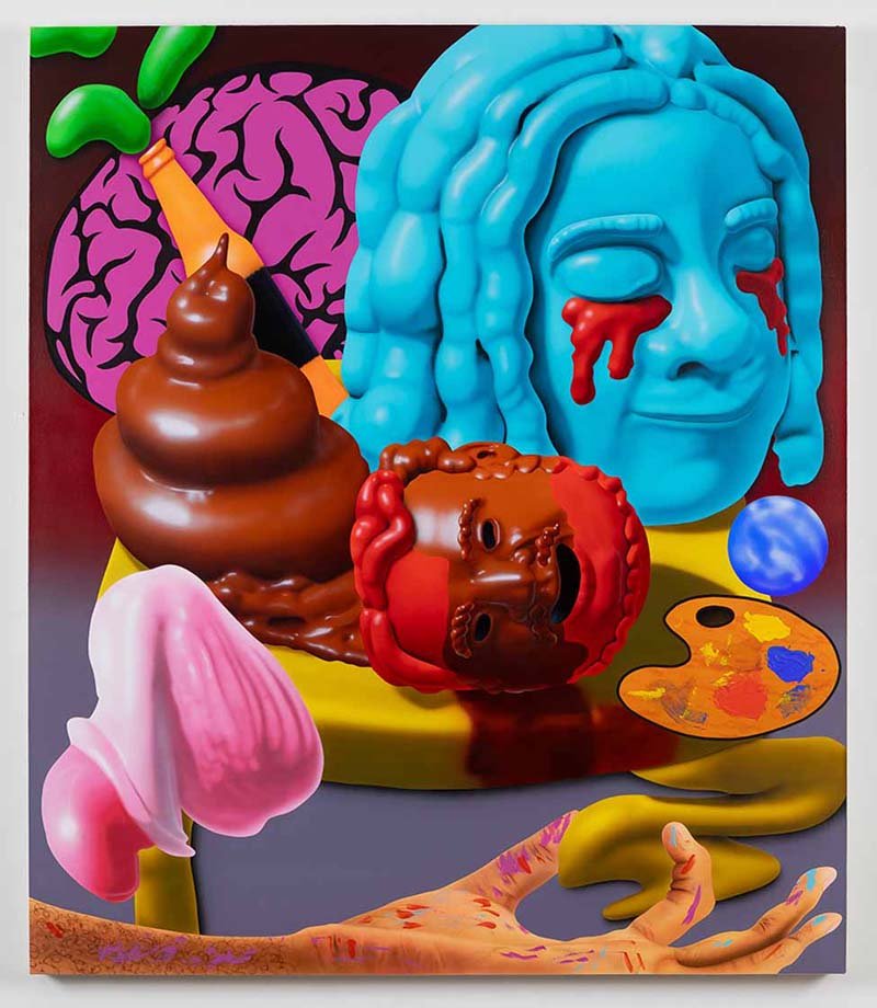  Balancing Act Acrylic on Canvas, 65in x 56, 2024 