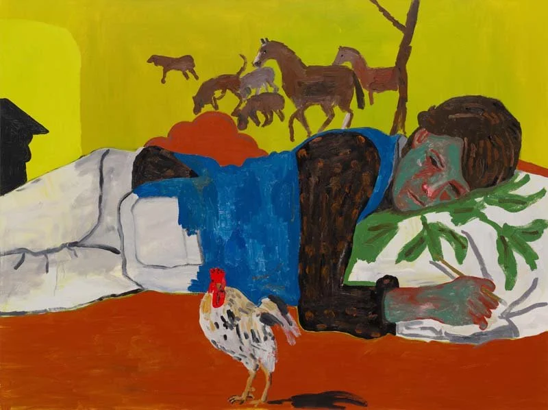   Danny Fox   Check Out Girl , 2024 Acrylic on canvas 120 x 160 cm 