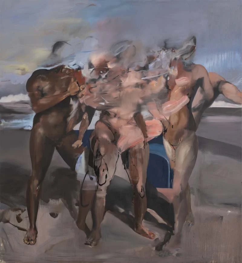   George Rouy   Land Sickness , 2025 Oil and acrylic on canvas 250 x 230 cm 