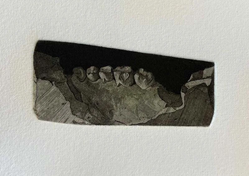  "You, Me, and the Moon" Mezzotint by Devon Stackonis 
