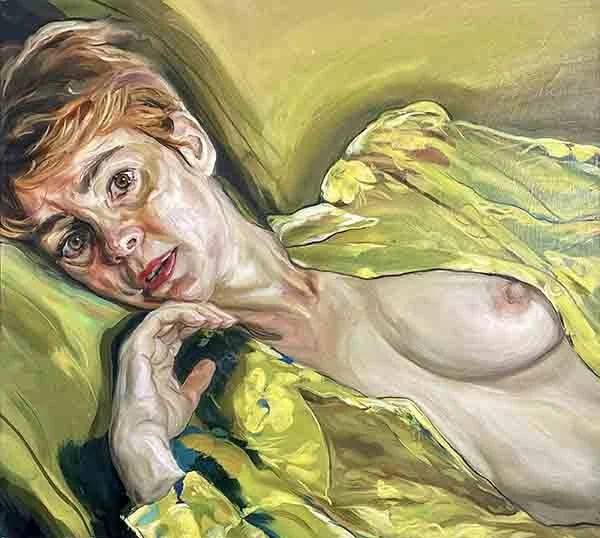  Portrait, 44 x 40", oil on canvas, 2025, Photo Natalie Frank 