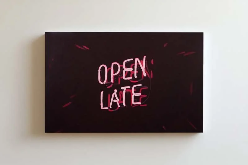  Open Late, 2025, acrylic on canvas, 90 x 60 cm 