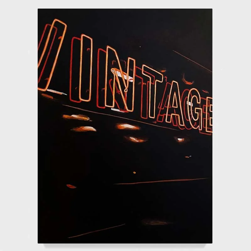  Vintage, 2023, acrylic on canvas, 45.72 x 60.96 cm 