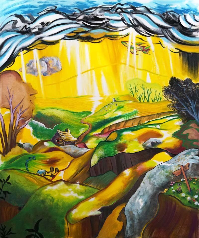  His Decree W 38 X H 46 inches 2021 Oil on canvas 