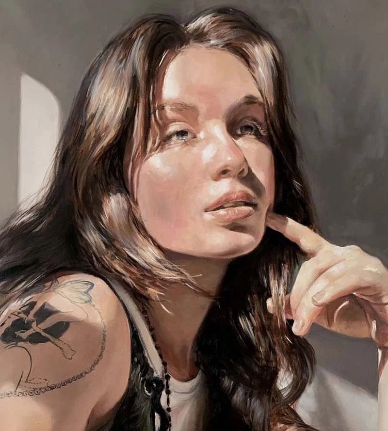  Untitled / thank you Moon Oil on stretched canvas 2025 (60 x 70 cm) 