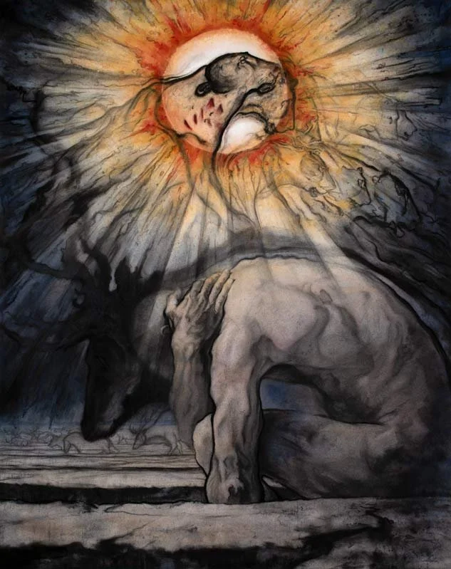   Under the Sun , 2024, watercolor, charcoal, gouache, and pastel. Courtesy of the artist. 