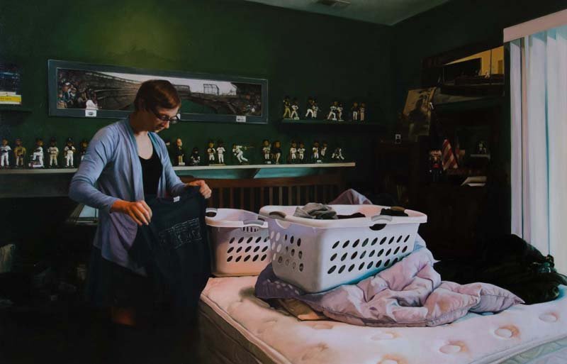  The Light Gets In, oil on linen, 45.5x70inches, 2019 