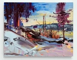  Trees Hudson River in Snow 