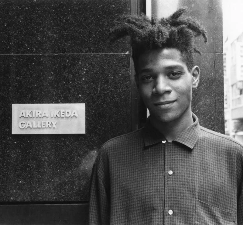  Jean-Michel Basquiat in Tokyo during an exhibition of his work at the Akira Ikeda Gallery, November 1985.  © Ikeda Gallery, photo by Yoshitaka Uchida  