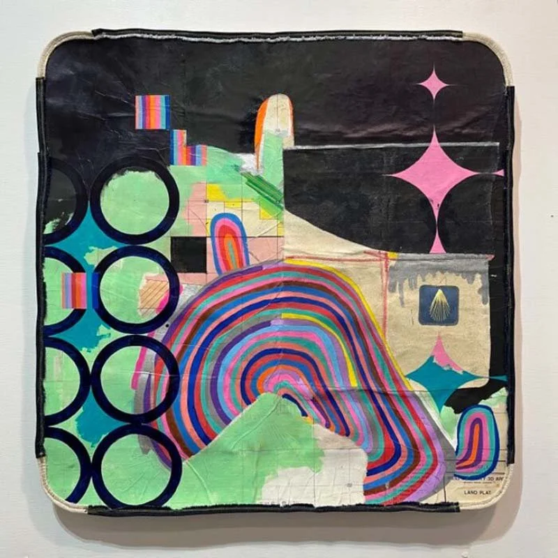   A starlight in the gloom , 2025, 37x37" Courtesy the artist 