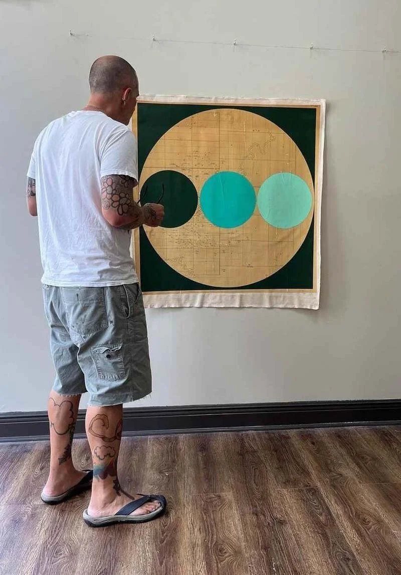   Some lines just fit the situation,  2023, 40x39" Courtesy the artist 