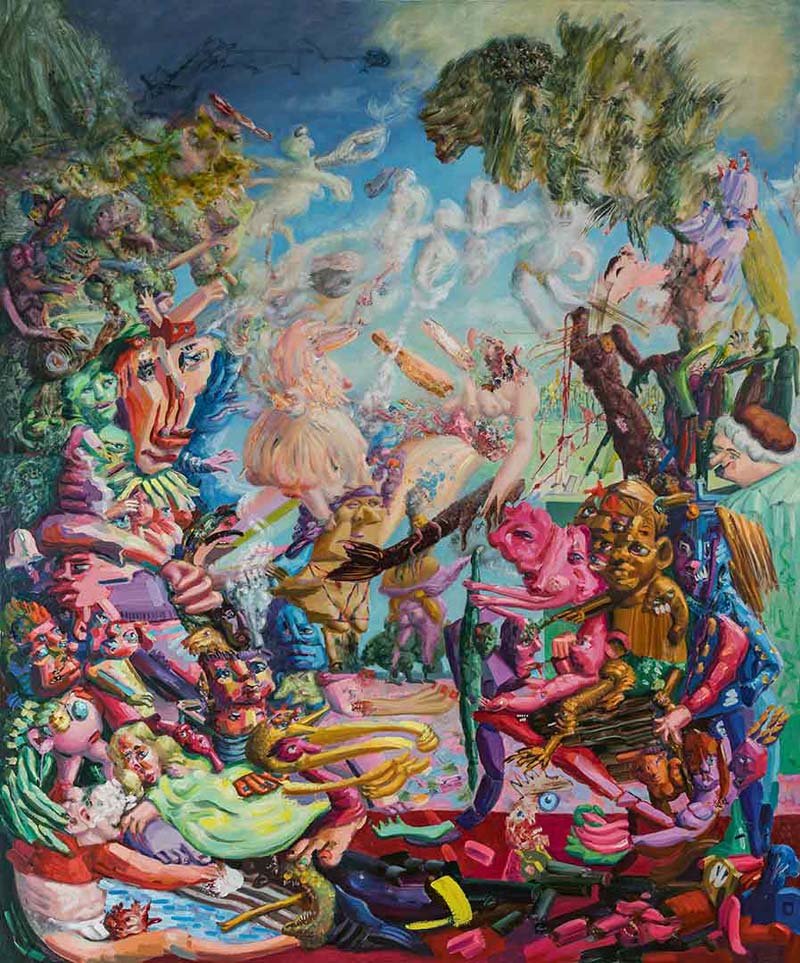   Forking Paths , 2025, oil on linen. Photo: Courtesy Roberto Garganza 