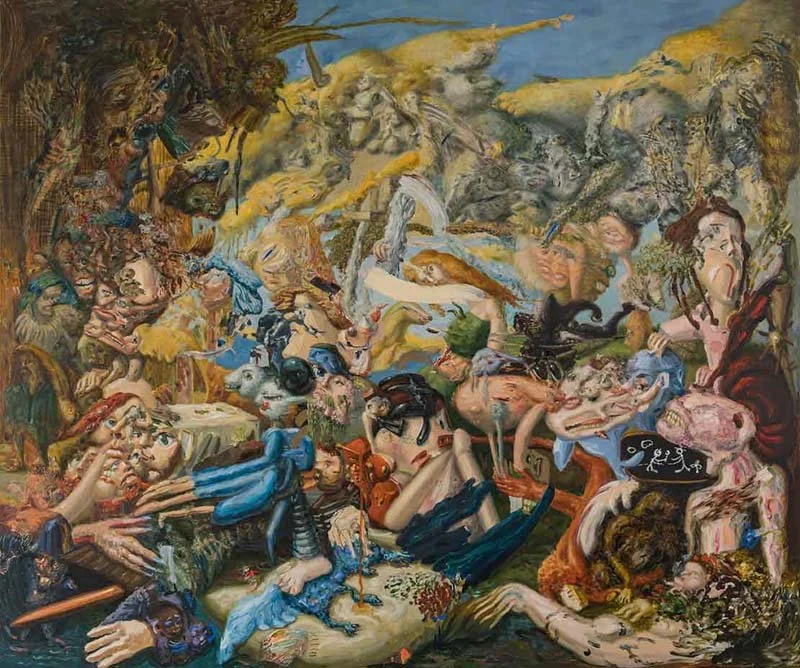   Intermundium , 2025, oil on linen. Photo: Courtesy Roberto Garganza 