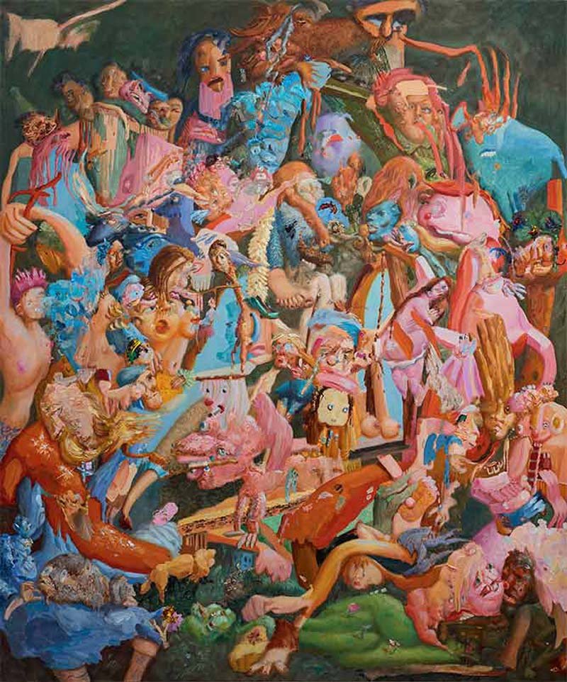   Labyrinth , 2024, oil on linen. Photo: Courtesy Roberto Garganza 