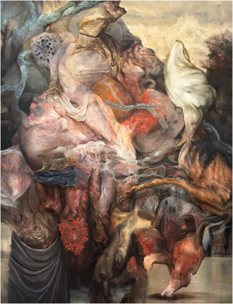   Eternal Hunt , 2024, oil on canvas. Courtesy the artist. 