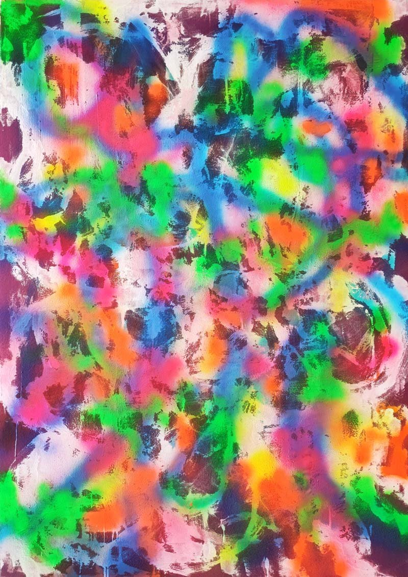   Untitled , 2024, mixed media on fabric. Courtesy of the artist. 