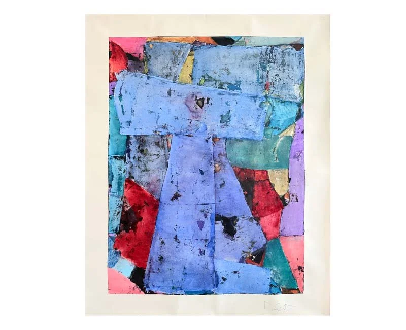   Semaphore Study , 2025, mixed media on paper, Courtesy of the artist. 