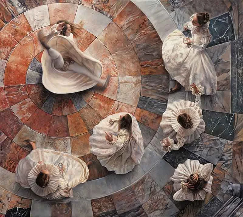   Breakdance , oil on canvas, Courtesy of the artist. 