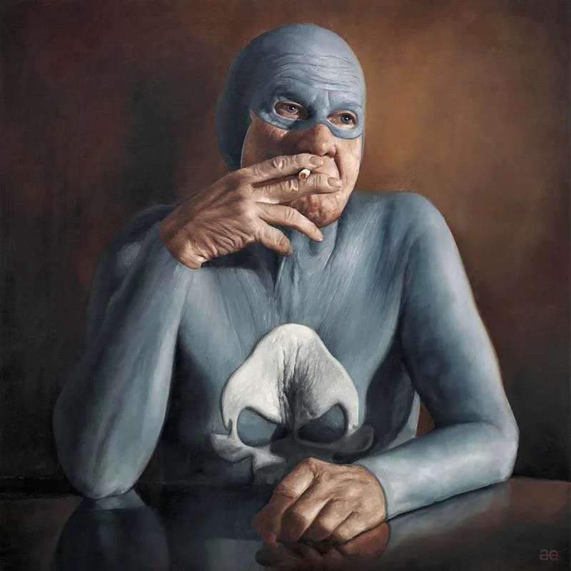   Smoking , oil on canvas, Courtesy of the artist. 