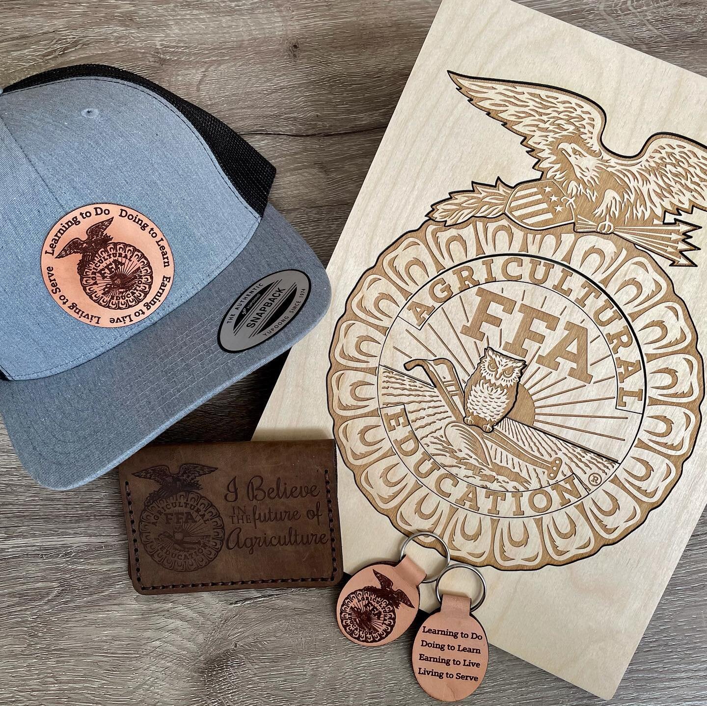FFA Week Giveaway is LIVE!!! 🎉

You can now Nominate any current FFA Advisor to receive one of three prize packages! Winner will be announced on March 3rd, 2021

Prize Packages include :
1st Prize-Grey FFA Hat, Wallet, Parts of the FFA Emblem Puzzle