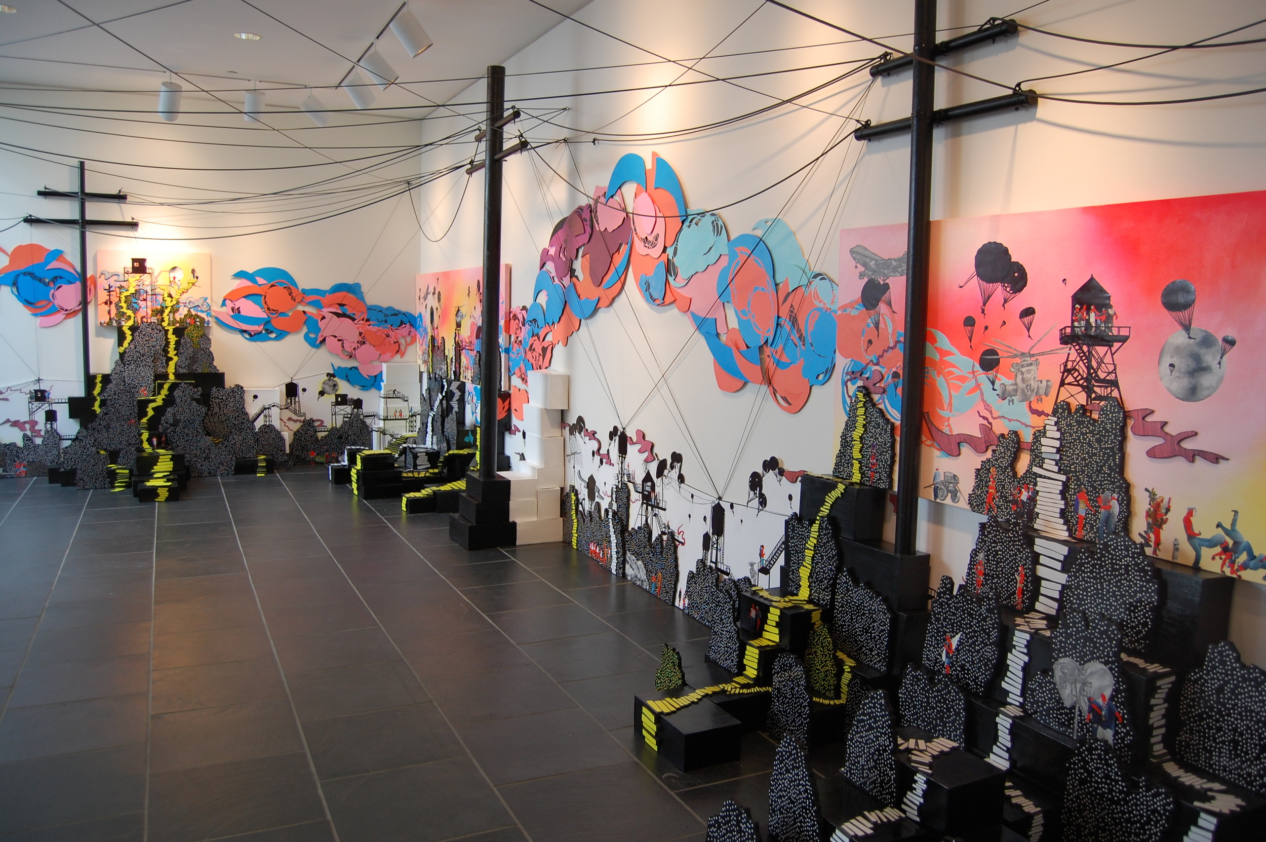 "Passageways" (Installation view) Jersey City Museum 2009 - Images Courtesy: Jersey City Museum 2009