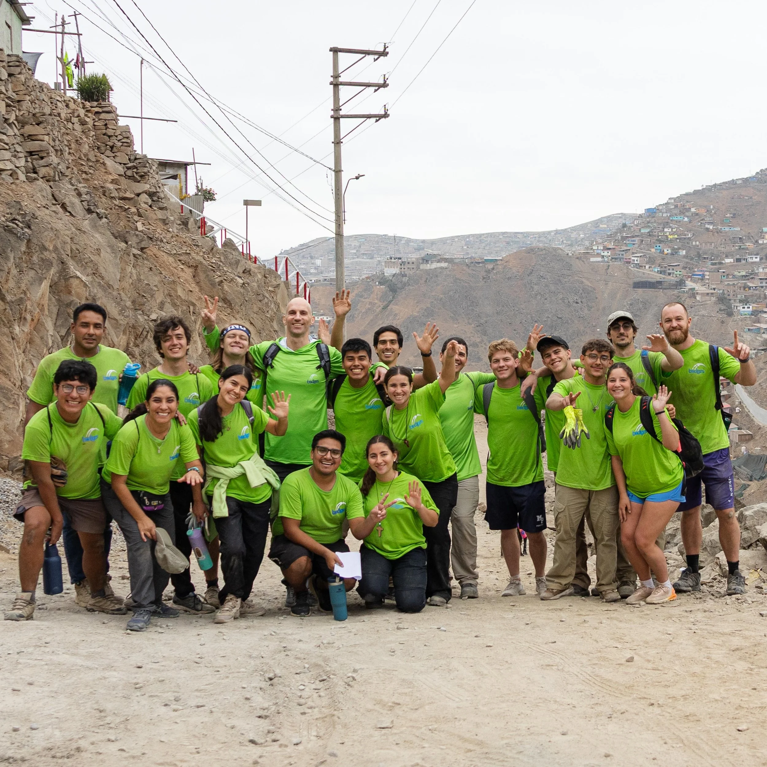 Our Penn student athletes had a great mission trip with Fr. Remi! They spent time serving with @bridgestoday in the shantytowns of Pamplona Alta outside of Lima, Peru. It was a week of hard work and joyful encounter with God and others!