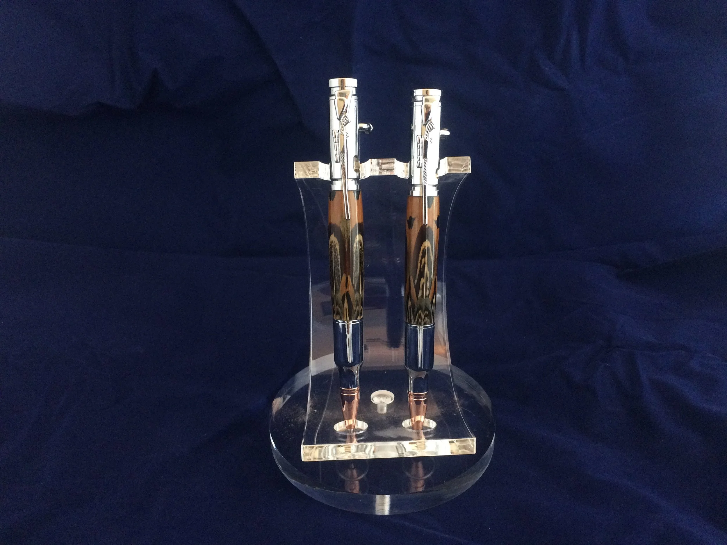 Pheasant Feather Pen and Pencil set