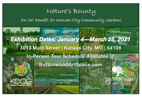 Have you checked out the Nature&rsquo;s Bounty show at Buttonwood Art Space yet? Proceeds benefit Kansas City Community Gardens! Swipe -&gt; to see my &ldquo;Palm&rdquo; work that&rsquo;s ready to go home with you! #plantart #plantsmakepeoplehappy #p