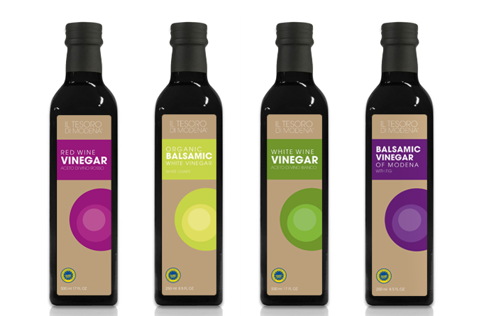 Il Tesoro Di Modena Balsamic Vinegar Labels