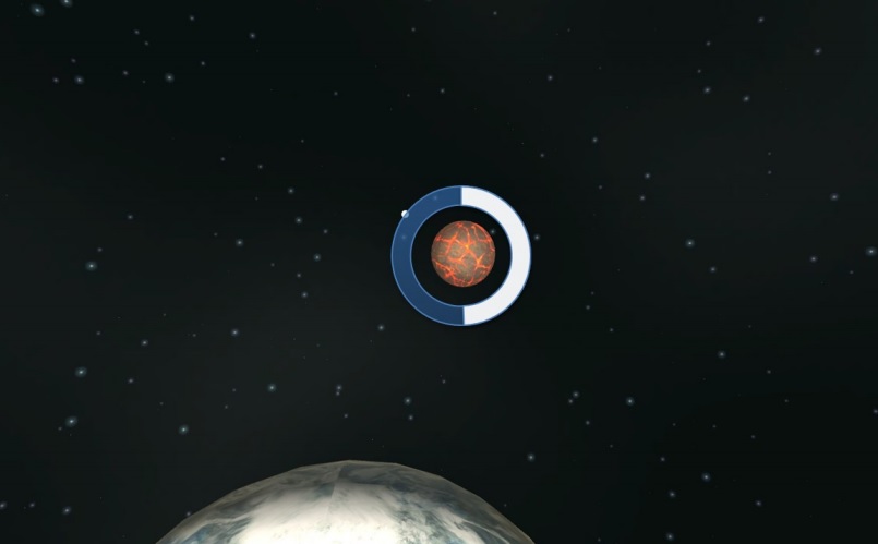 Circular timer reticle design