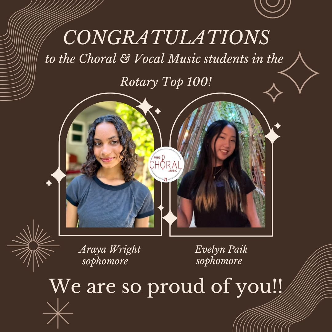 Our students continue to shine! We are so proud of you, Araya and Evelyn🏆