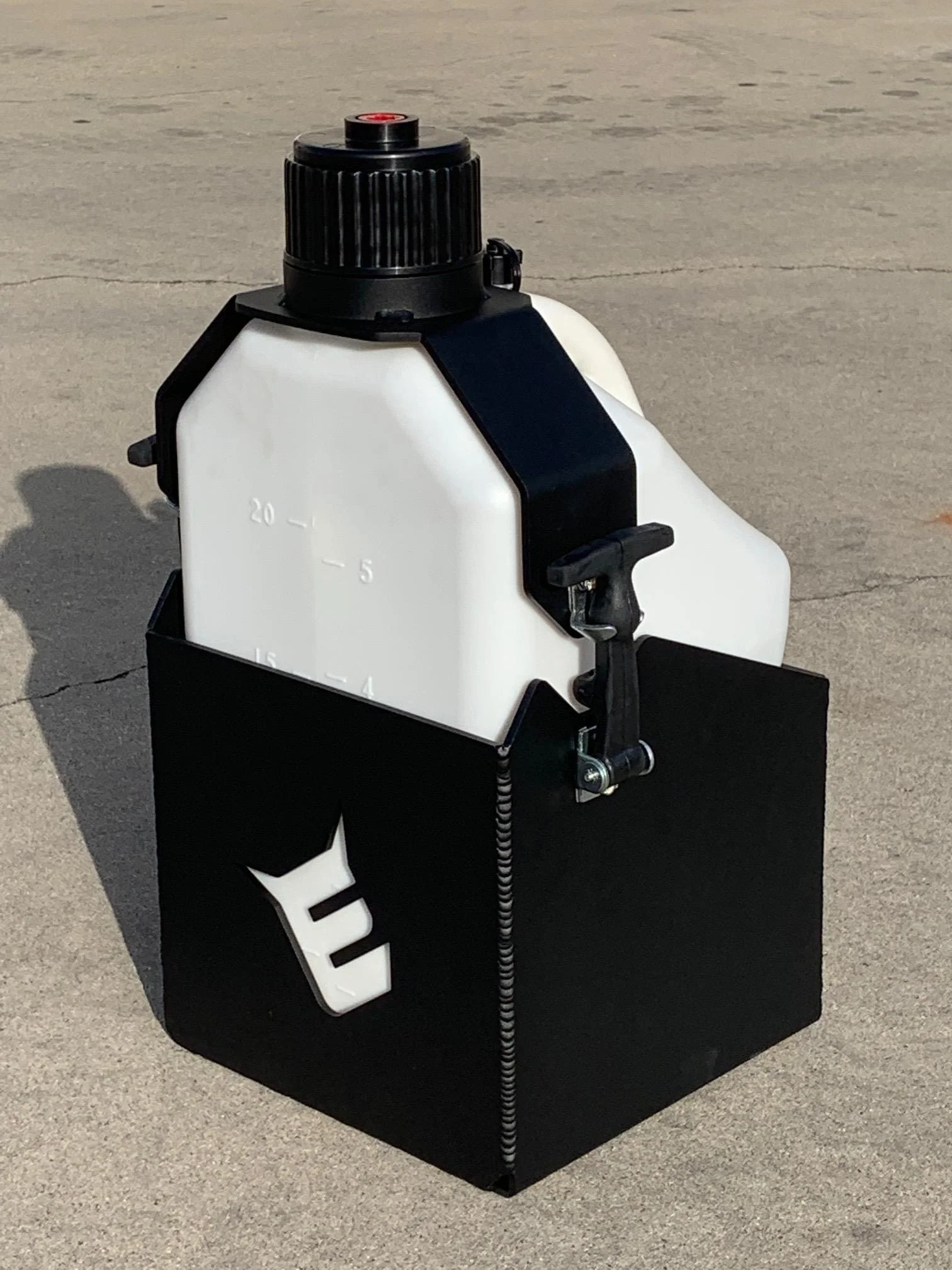 Evil Offroad Quick Release 5 Gallon Fuel Jug Holder — OFFROAD EVIL