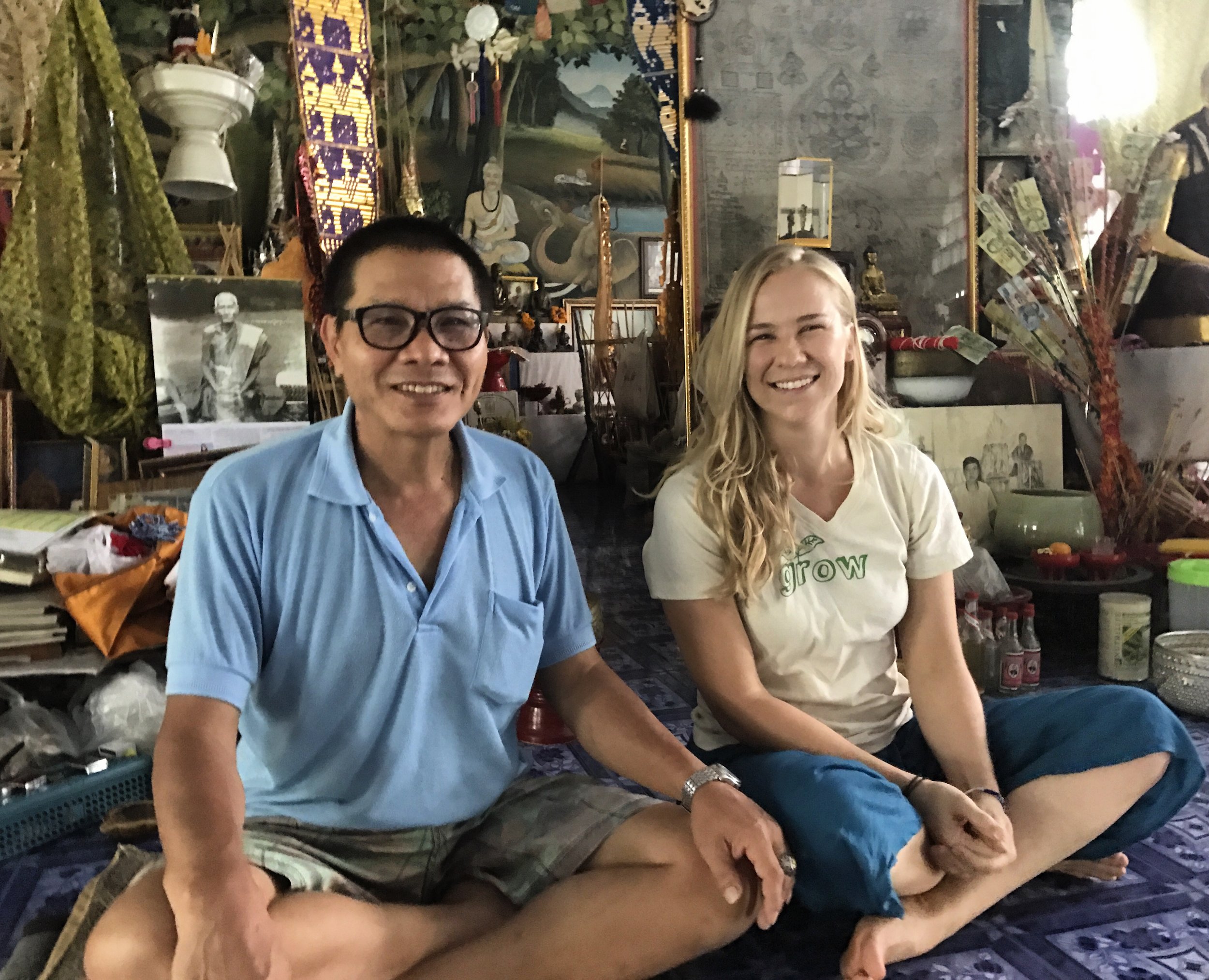 Ajahn Pichet and Rissa Wray, Hang Dong, Thailand, 2017