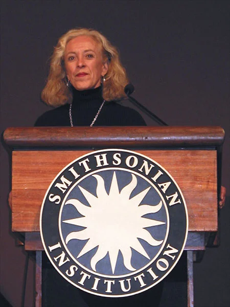 Connie lecturing at the Smithsonian Natural History Museum