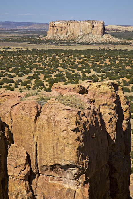  Acoma Pueblo, Sky City, dates back to 1100 AD. View of Katzimo Mesa, the original pueblo site. 