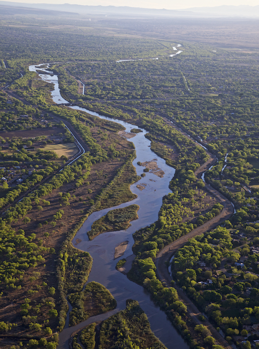  Middle Rio Grande, achingly dry this year.&nbsp; Our house, upper middle. 