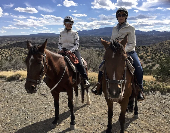 Two Riders in the Sandia Foothills ©Connie Bransilver