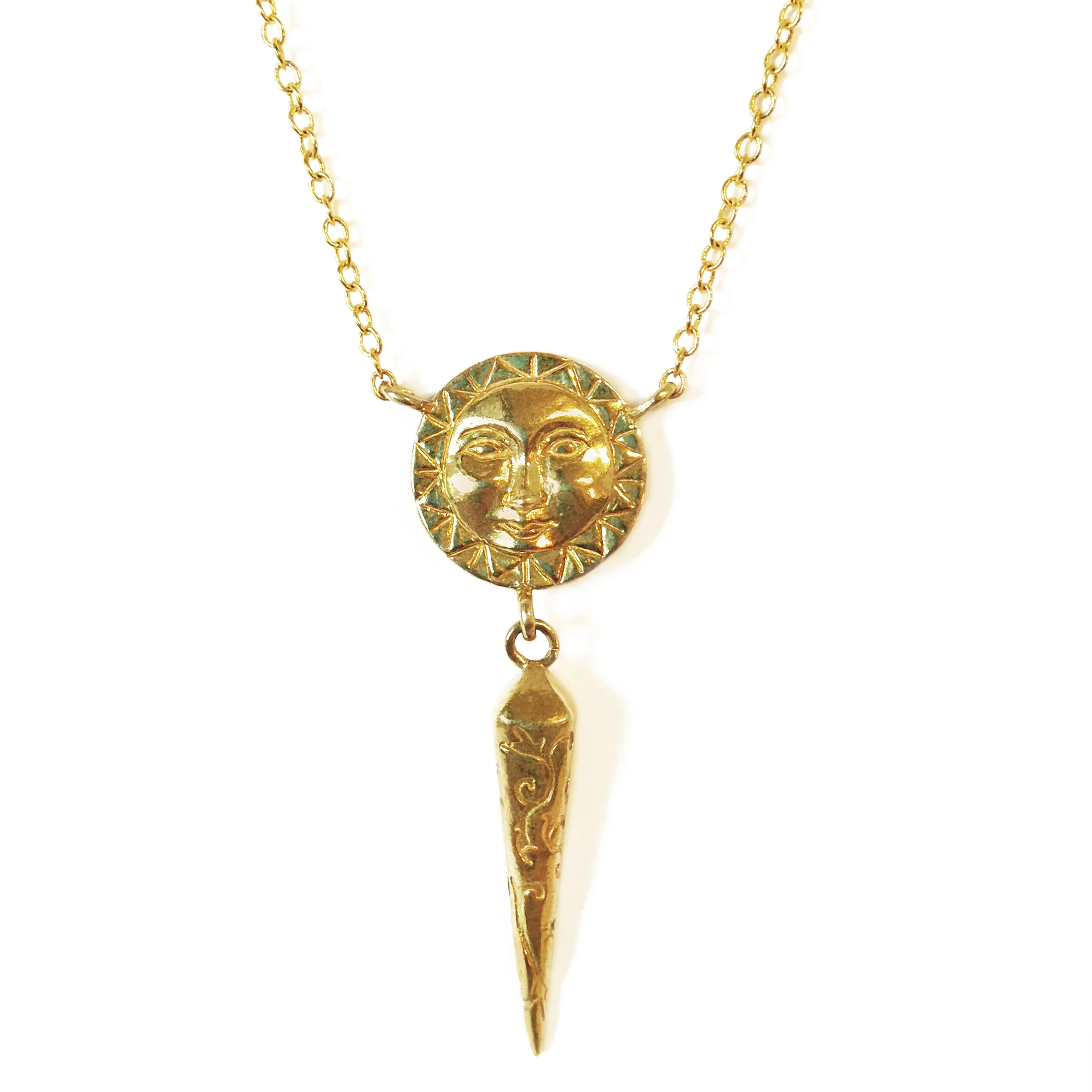 Sun Spike Rosary Necklace