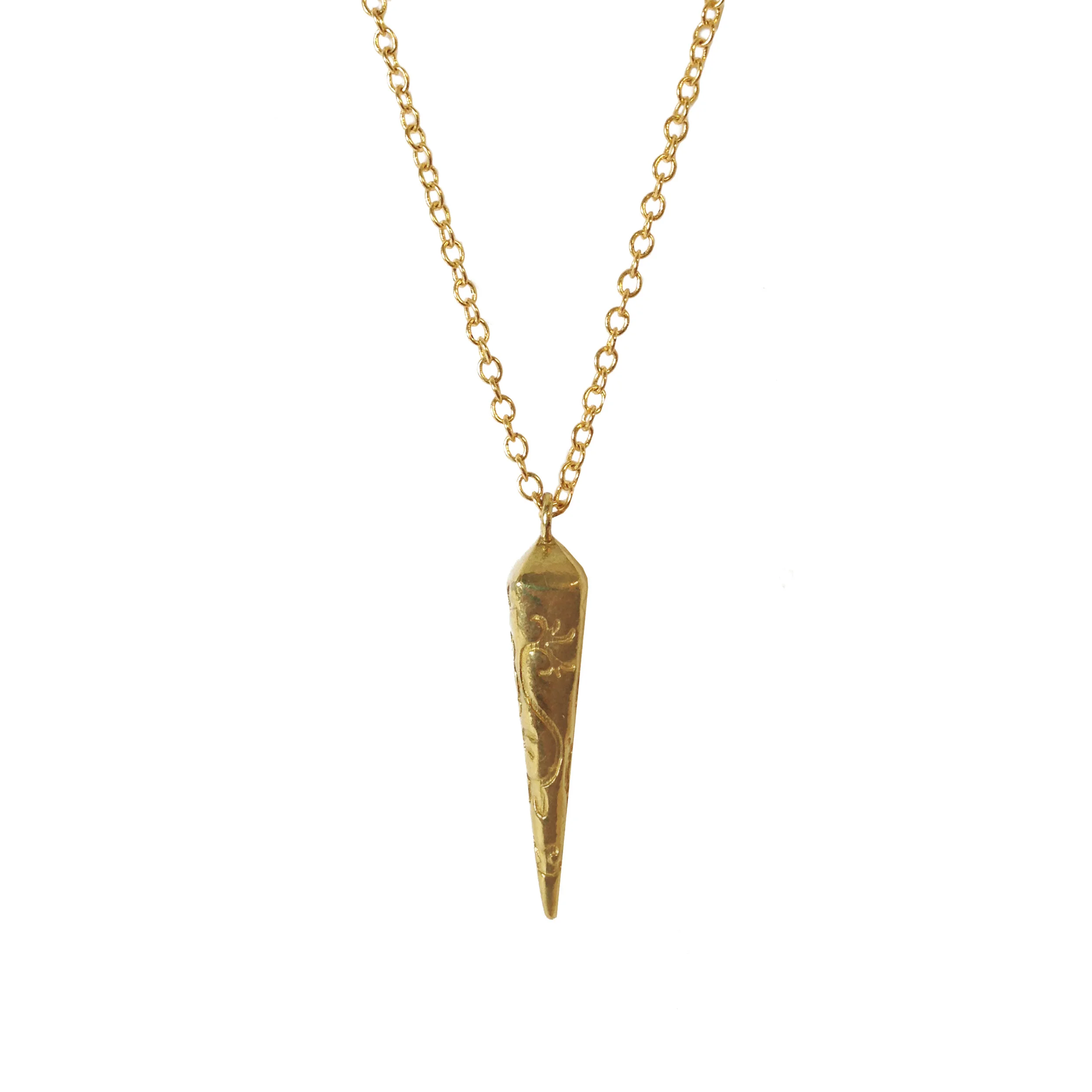 Scroll Spike Necklace