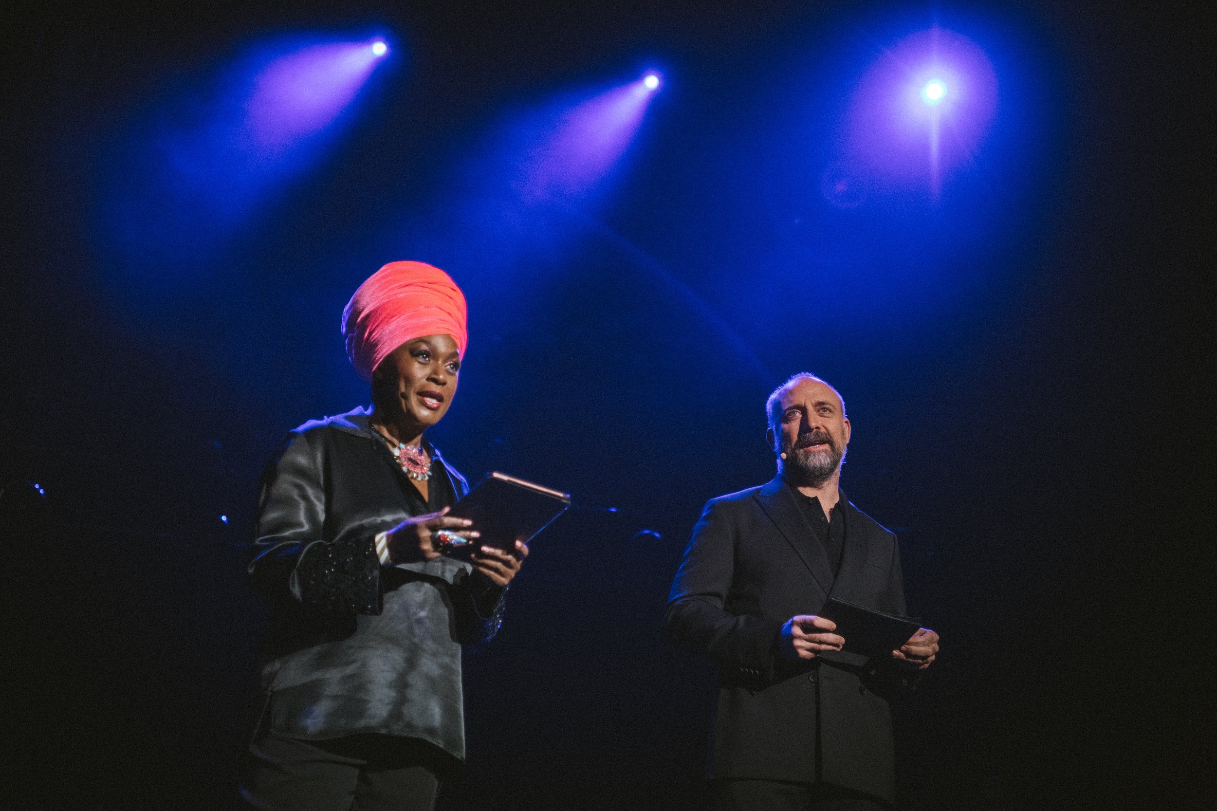Jumoké Fashola and Halit Ergenç