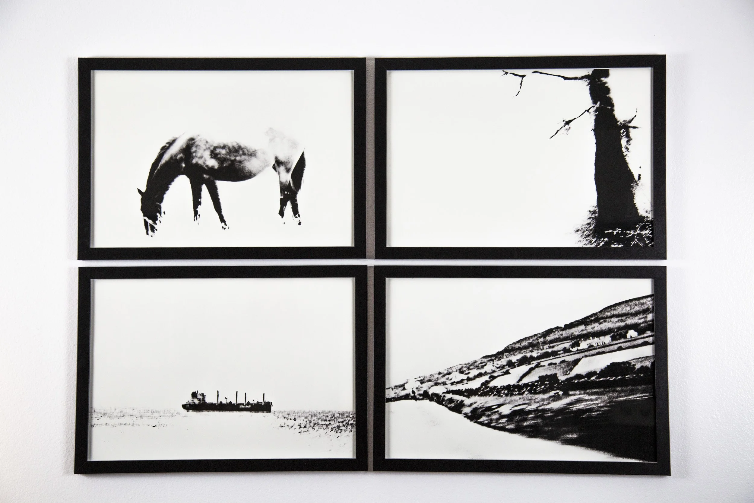   four 13” × 19” frames inkjet prints  