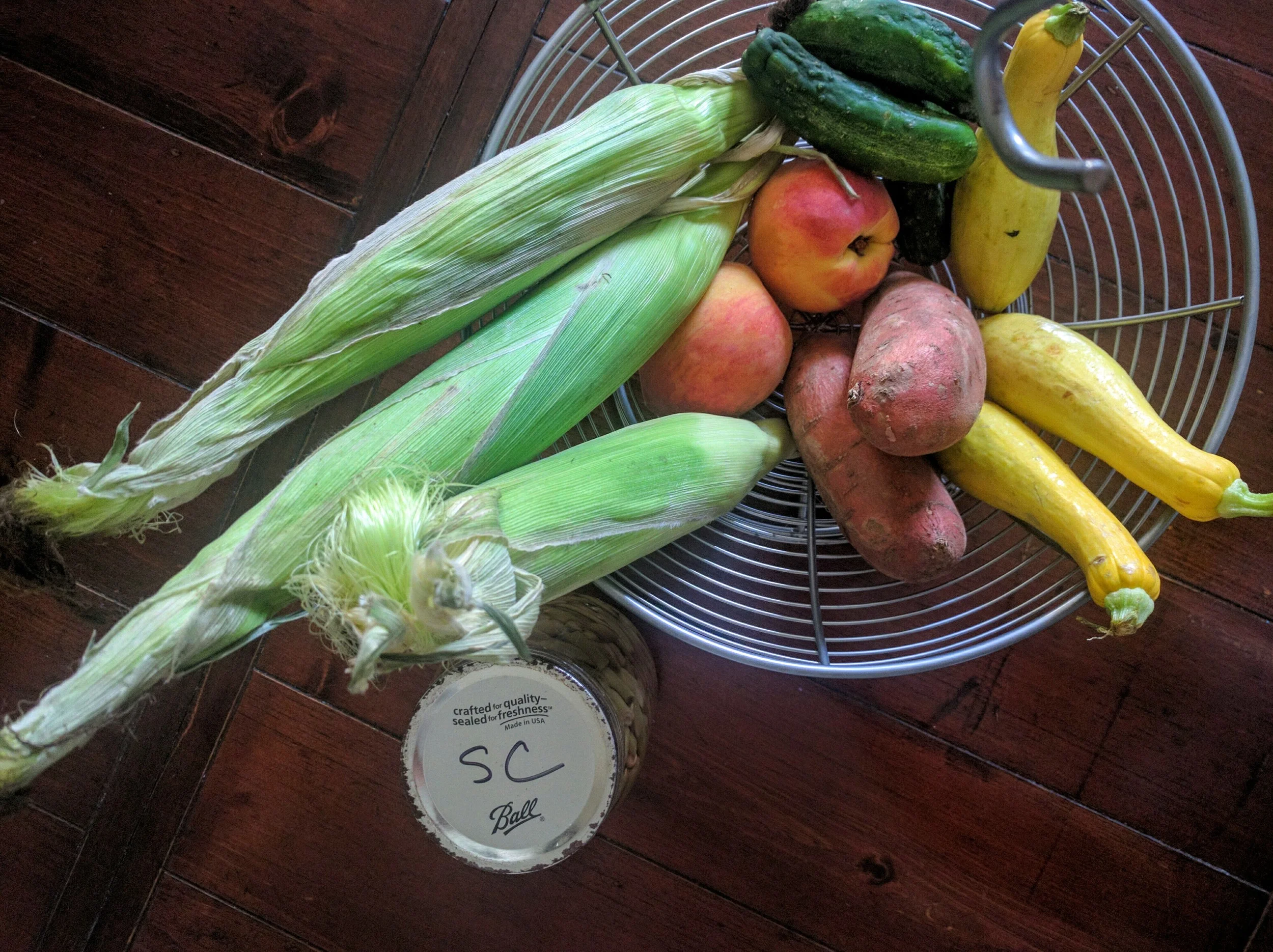 One day, we will pull veggies like this out of our own garden!