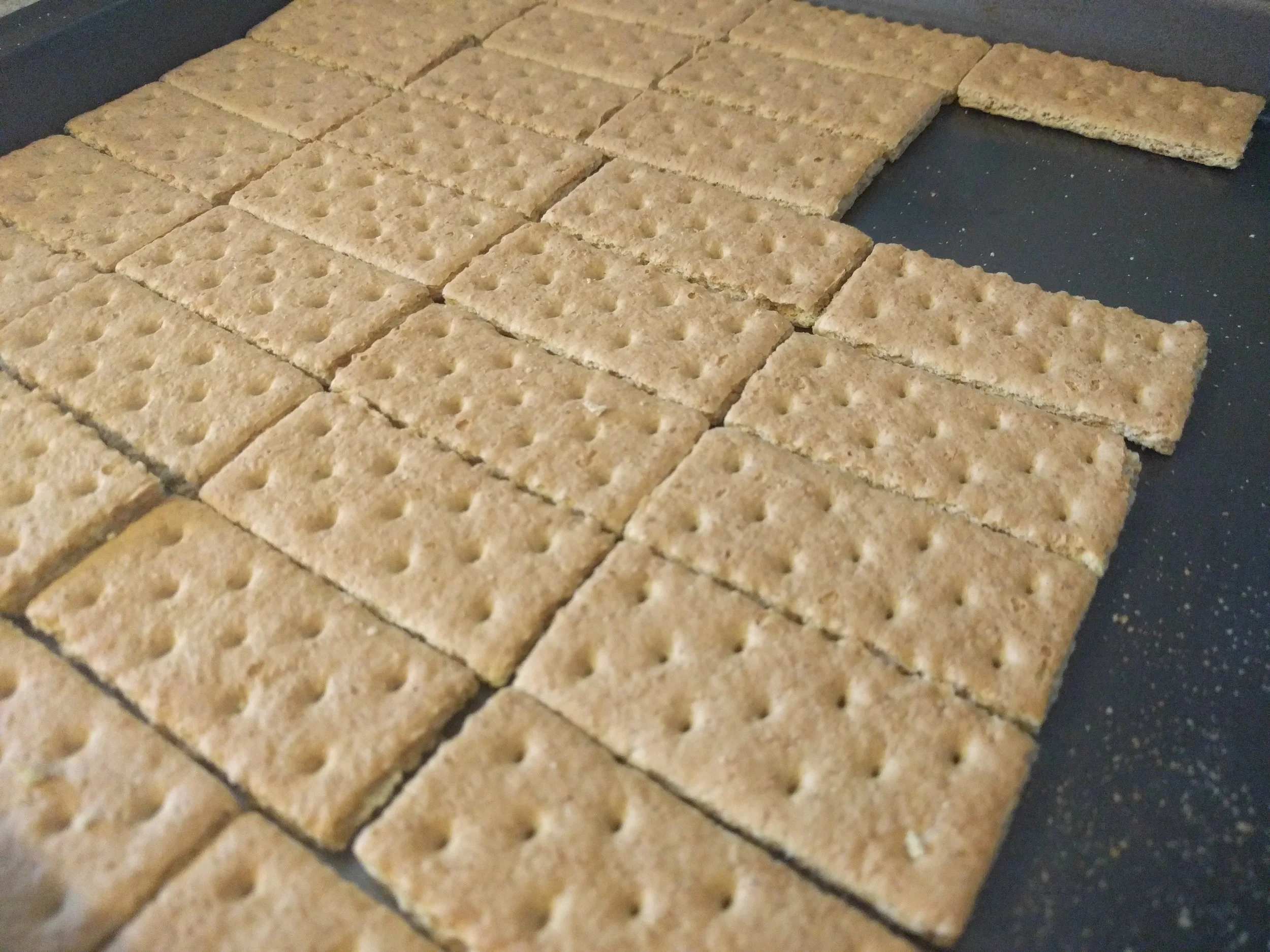 I had forgotten how good graham crackers are on their own! Had a few and felt like I was back in Sunday school.