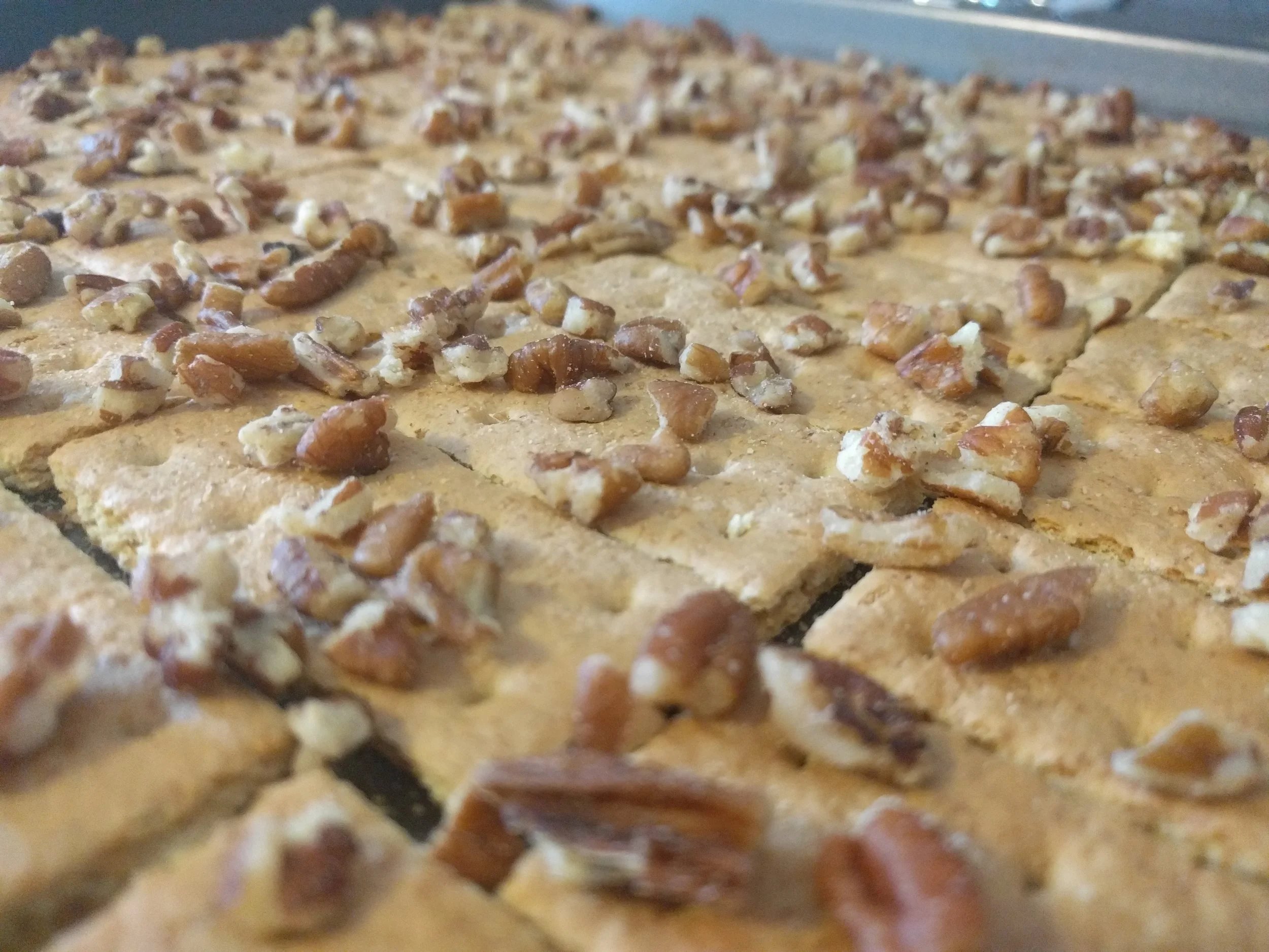 Helpful Hint: nuts are cheaper at Aldi or in bulk at Costco or Sam's. If you can help it, don't buy them in the baking aisle!