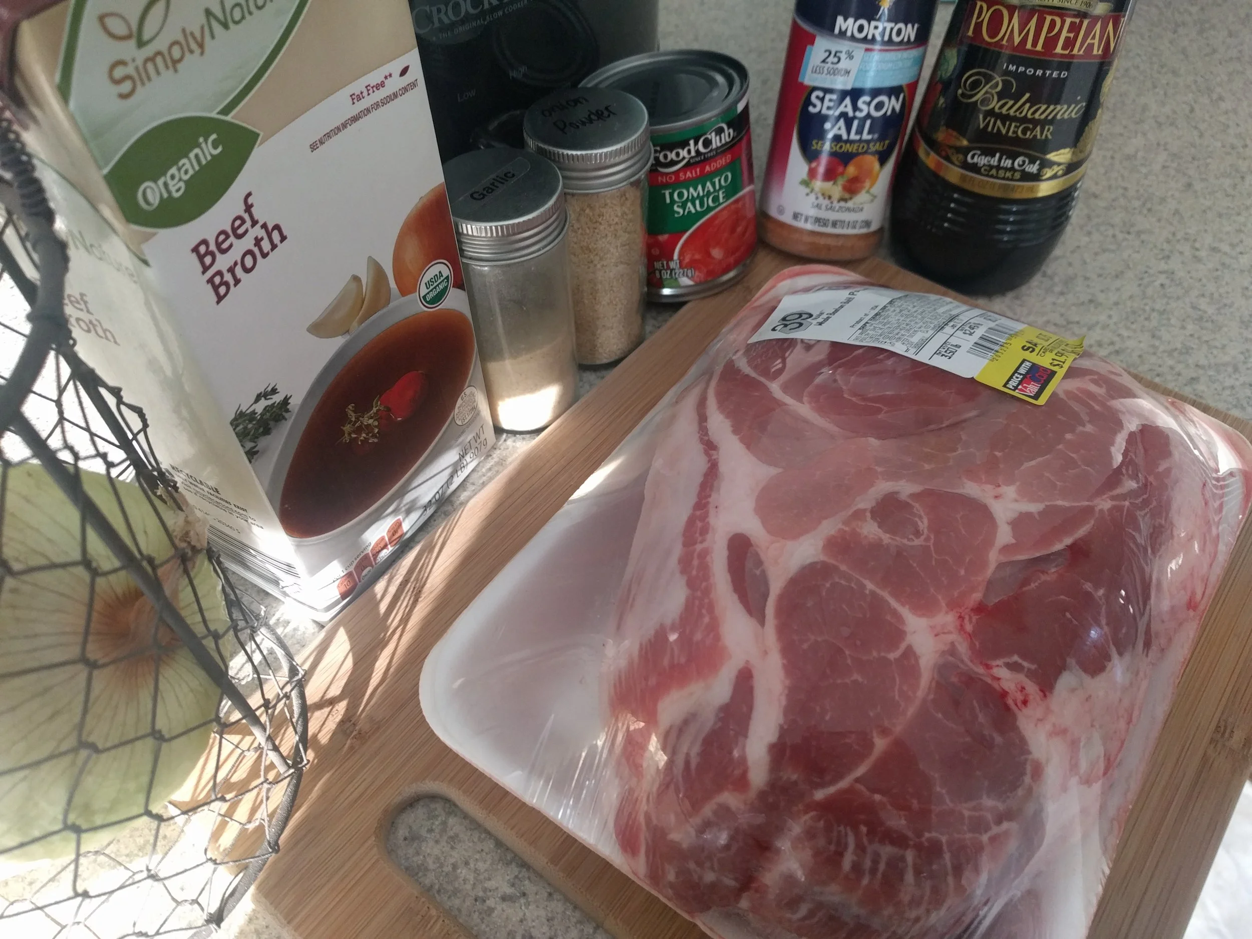Oops! Forgot to include the black pepper and EVOO in this shot!