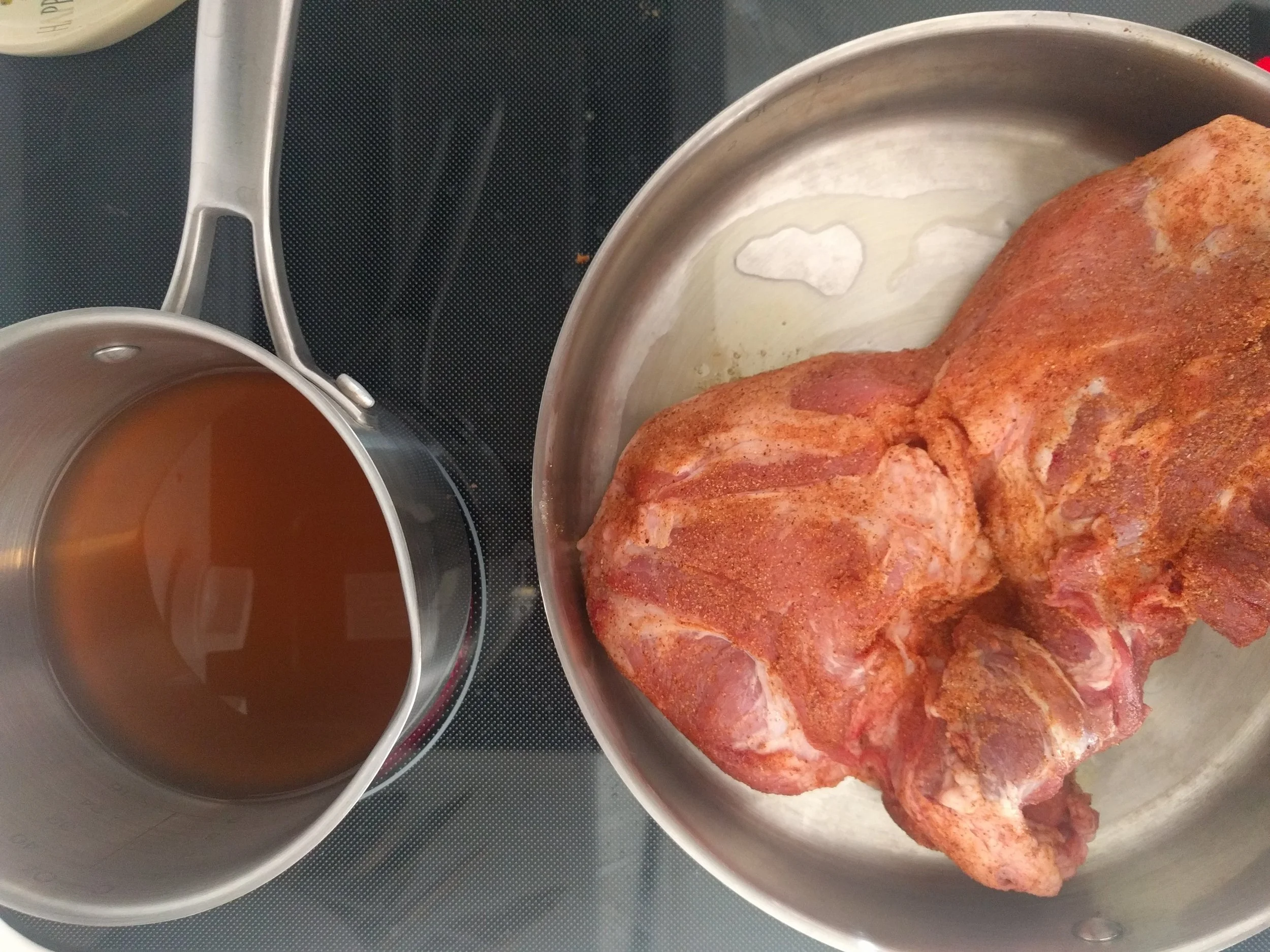 Roast browning, broth boiling!
